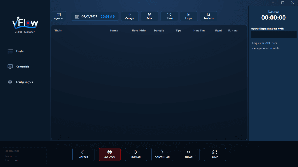 vFlow v3.0 Interface